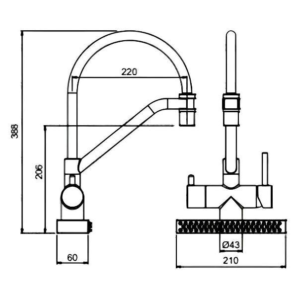 Смеситель Gappo Gappo G4098-5