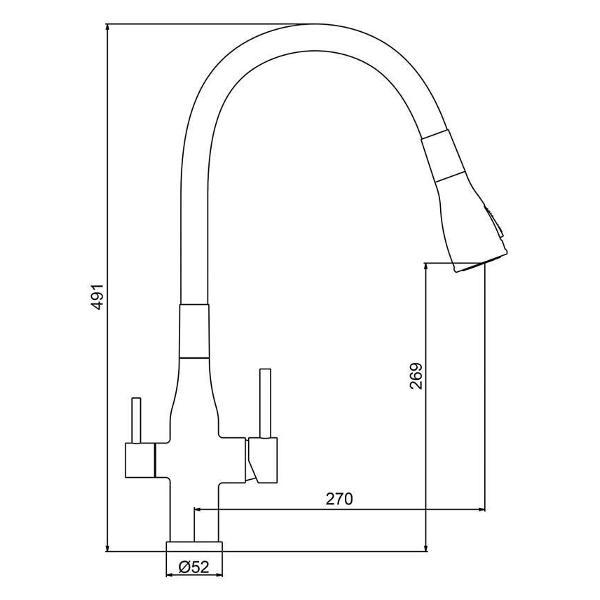 Смеситель Gappo Gappo G4399-66