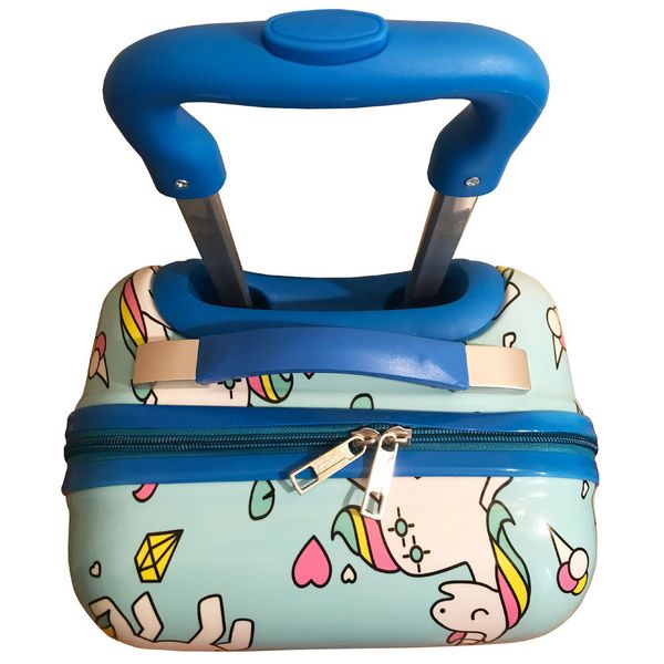 Чемодан Magio 163 Милые единороги, разноцветный