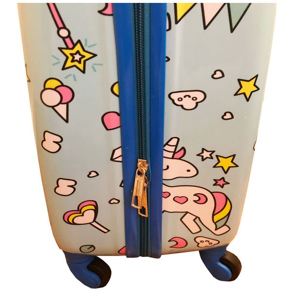 Чемодан Magio 163 Милые единороги, разноцветный