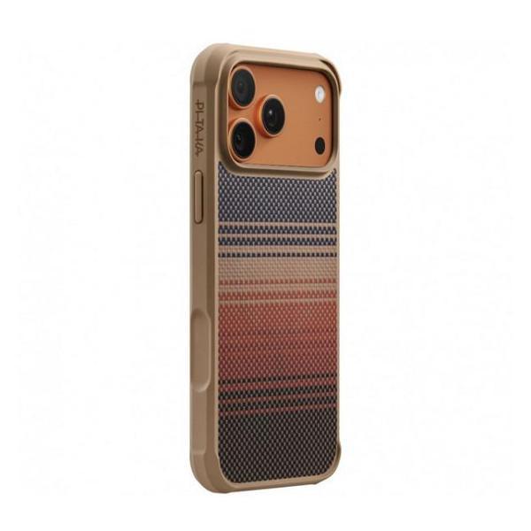 Чехол для смартфона, телефона Pitaka Aramid ProGuard Case для iPhone 17 Pro коричневый фото
