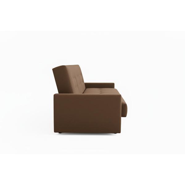 Диван МЕБЛАЙНС Милан прямой раскладной коричневый , 120