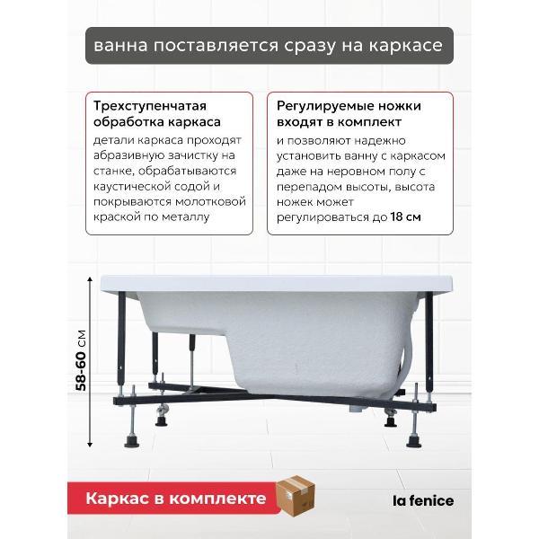 Ванна La Fenice Onda 110*70 2 в 1