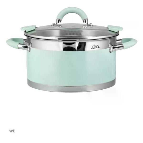 Кастрюля Lara Кастрюля нержавеющая с крышкой