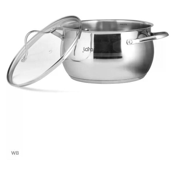 Кастрюля Lara Кастрюля нержавеющая с крышкой
