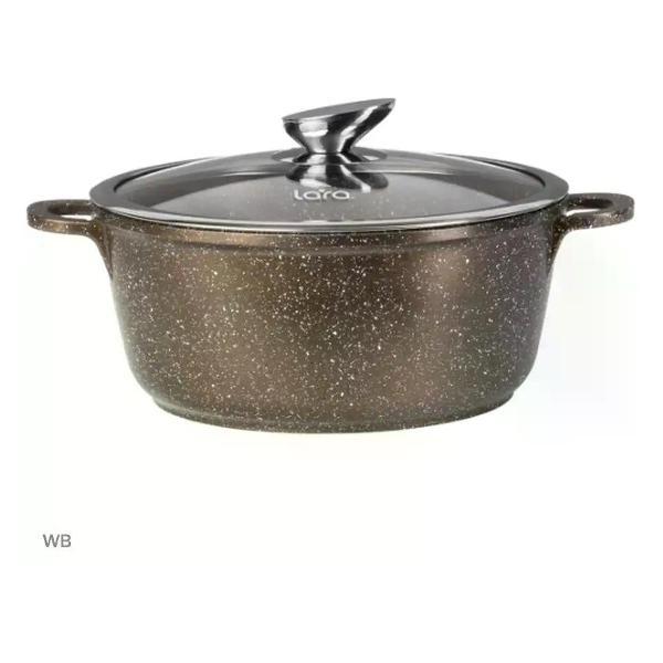 Кастрюля Lara с крышкой LR02-203 CHOCO фото