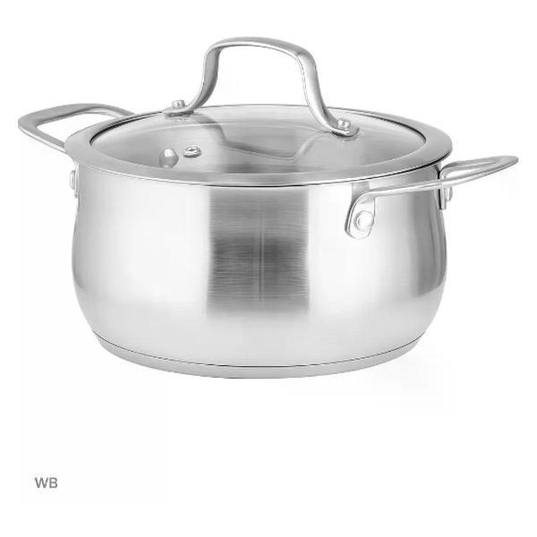 Кастрюля Lara Кастрюля нержавеющая с крышкой