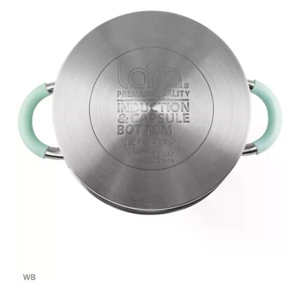 Кастрюля Lara Кастрюля нержавеющая с крышкой