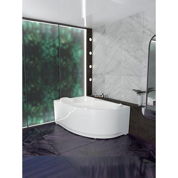 Ванна Radomir Акриловая ванна Радомир Ирма 169x110х66 см левая+ металлический каркас + фронтальная панель гладкая