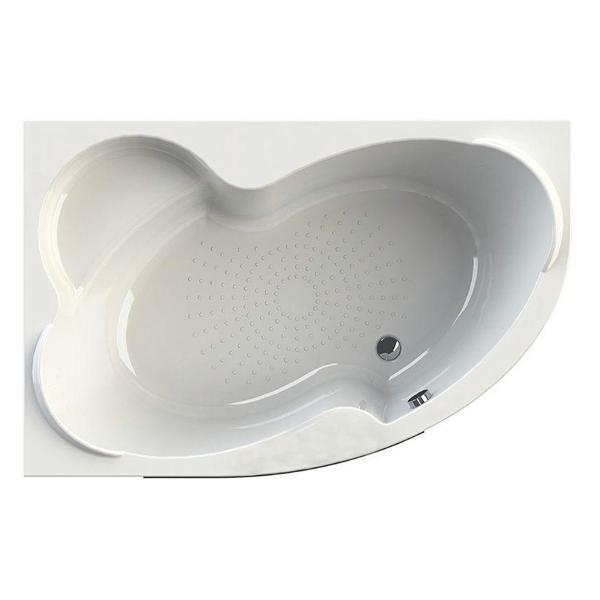 Ванна Radomir Акриловая Ванна Ирма 169х110 левая, каркас, фронтальная панель, слив перелив с СЕТОЧКОЙ