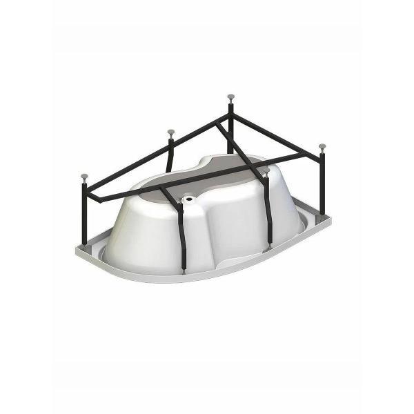 Ванна Radomir Акриловая Ванна Ирма 169х110 левая, каркас, фронтальная панель, слив перелив с СЕТОЧКОЙ