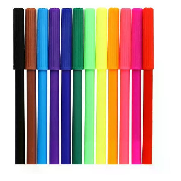 Фломастер No Name Фломастеры смываемые 12 цветов