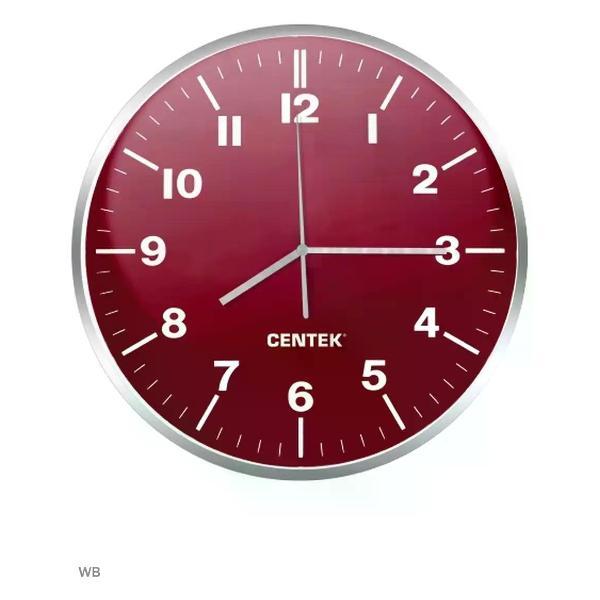 Часы настенные Centek CT-7100 красные фото