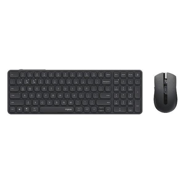 Комплект клавиатура и мышь Rapoo 9350S-BLK