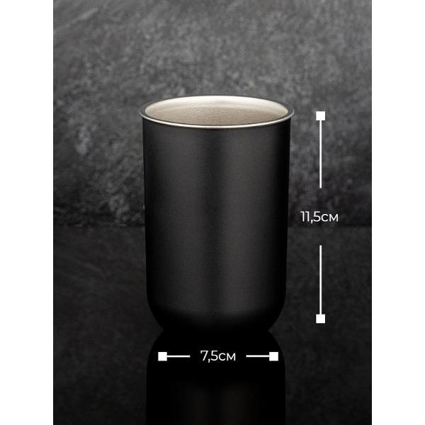 Стакан LAMLAY черный матовый