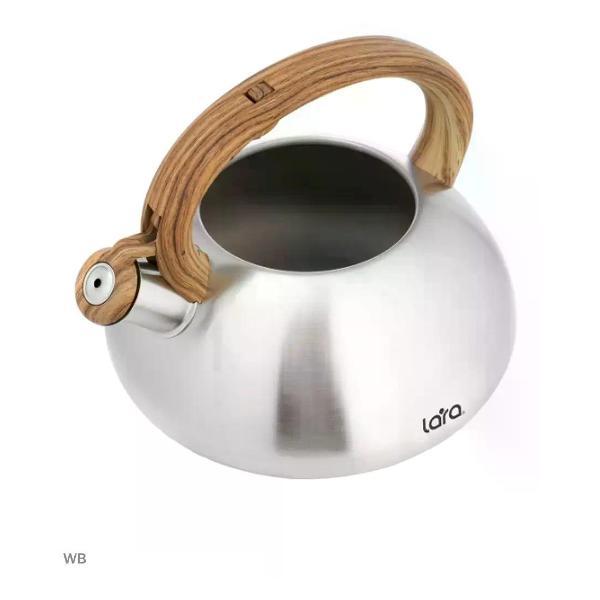 Чайник для плит Lara LR00-71 серебристый