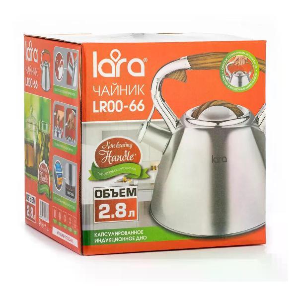 Чайник для плит Lara LR00-66 серебристый
