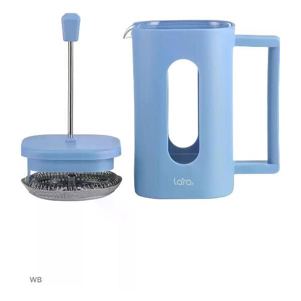 Френч-пресс Lara LR06-57-600 600 мл синий