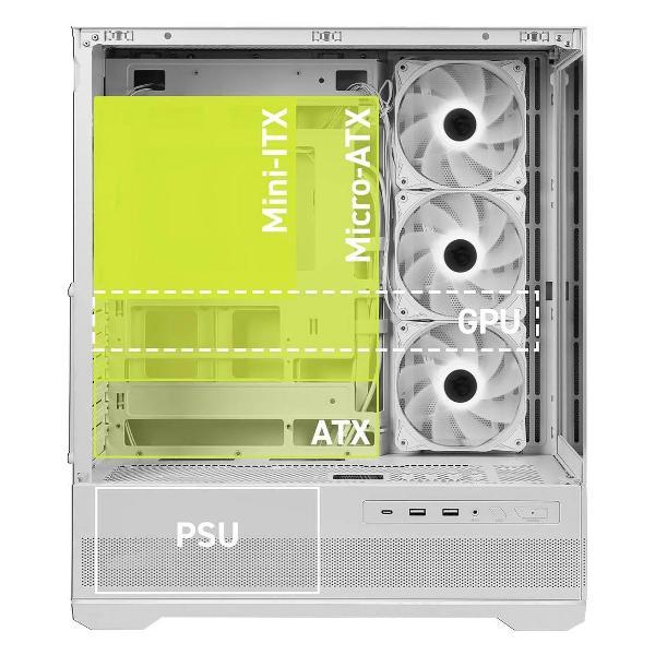 Корпус для компьютера MSI MAG PANO 110R PZ White