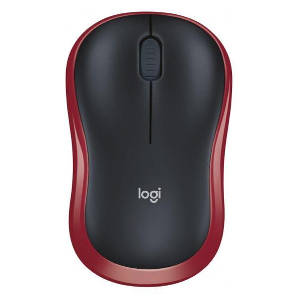 Компьютерная мышь беспроводная Logitech M185 красная