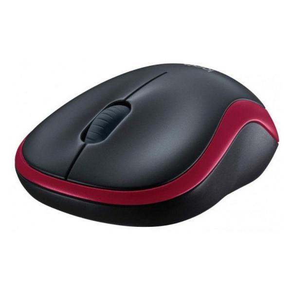 Компьютерная мышь беспроводная Logitech M185 красная