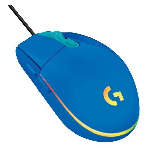 Компьютерная мышь беспроводная Logitech G102 Lightsync синяя