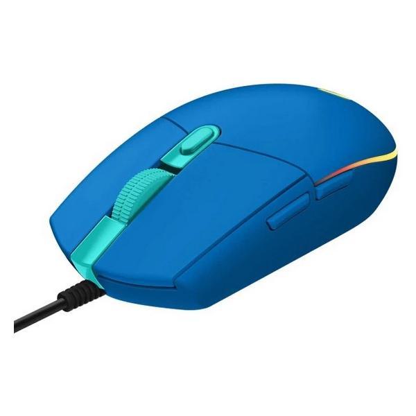 Компьютерная мышь беспроводная Logitech G102 Lightsync синяя