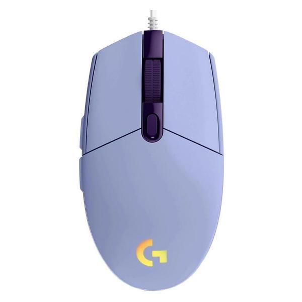 Компьютерная мышь беспроводная Logitech G102 LightSync сиреневая