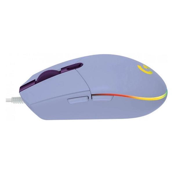 Компьютерная мышь беспроводная Logitech G102 LightSync сиреневая