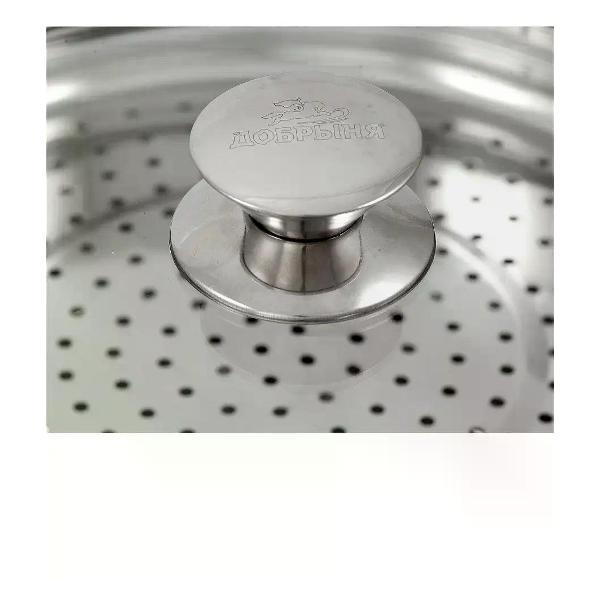Мантоварка Добрыня 3 яруса 26см из нержавеющей стали
