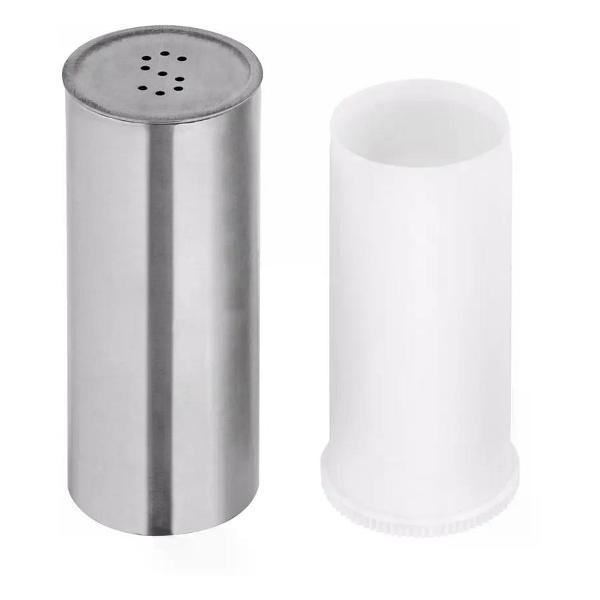 Набор для специй нет бренда Солонка + перечница 8х3 см нержавеющая сталь