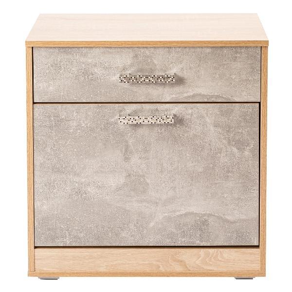 Обувница Frenesie Обувница для прихожей, дуб/камень, 60х29х66 см.