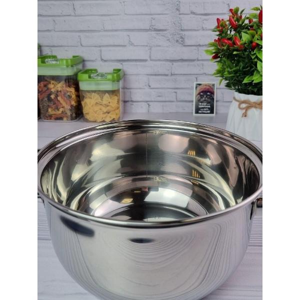 Пароварка Эко-Поставка для плиты 2х-уровневая 2,5л из нержавеющей стали