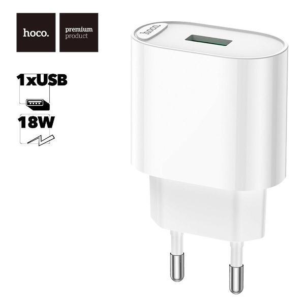 Зарядное устройство для радиотехники Hoco C109A Fighter 1xUSB, 3А, 18W, QC3.0 фото
