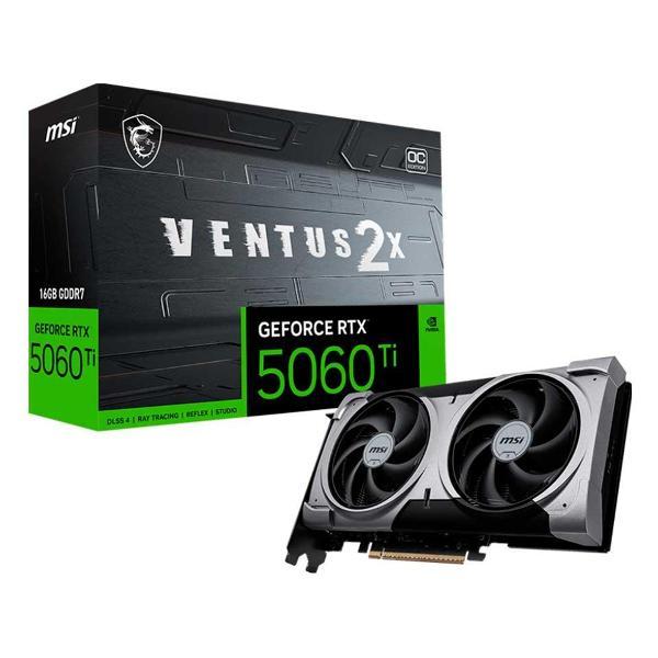 Видеокарта MSI GeForce RTX 5060 Ti 16G VENTUS 2X OC PLUS