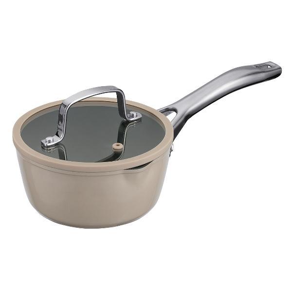 Ковш 1.3л/16см с крышкой (кованый алюминий) REGENT inox TAUP