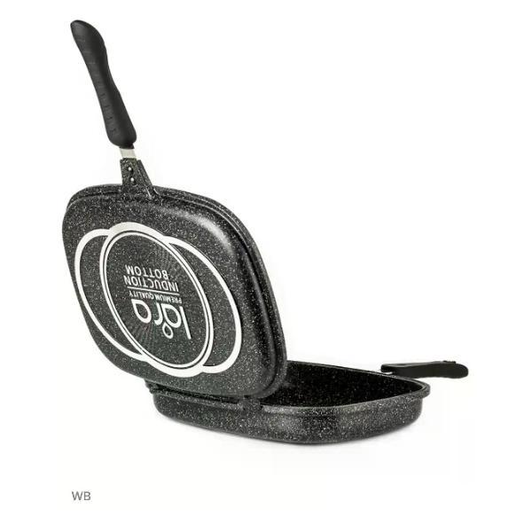 Сковорода Lara гриль черная