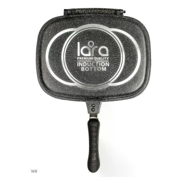 Сковорода Lara гриль черная