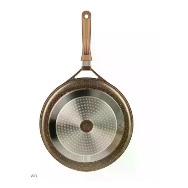 Сковорода Lara для пиццы 32 см коричневая