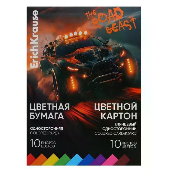 Цветная бумага ERICH KRAUSE Цветной картон