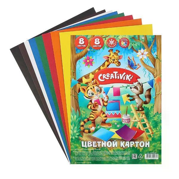 Цветная бумага Creativiki Цветной картон