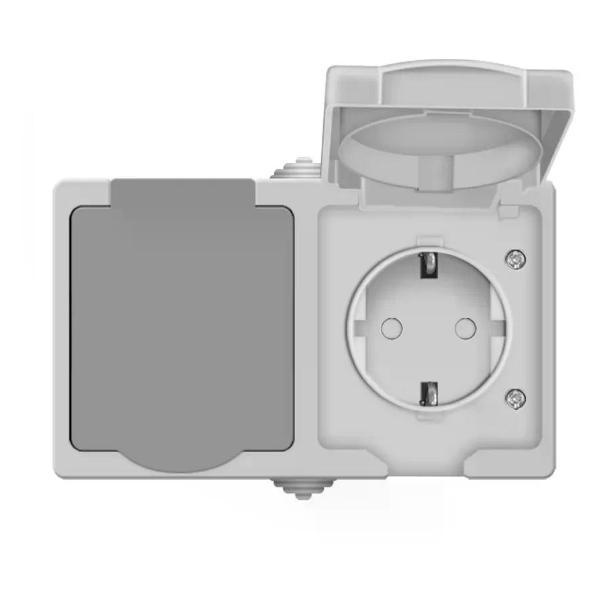 Умная розетка No Name Розетка с крышкой 2 гнезда