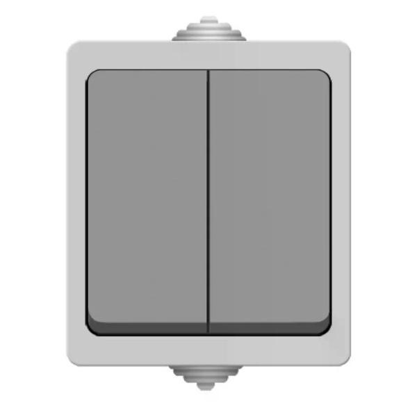 Умная розетка No Name Выключатель двухклавишный