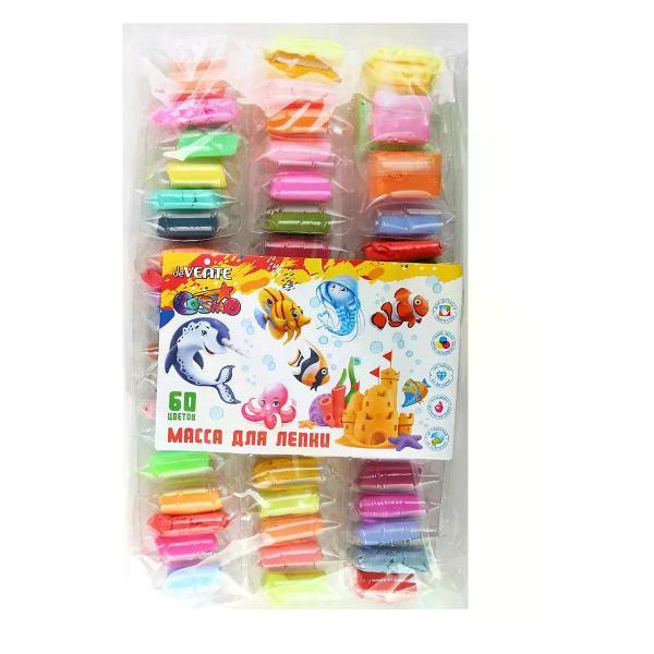 Пластилин No Name Пластилин легкий 60 цветов