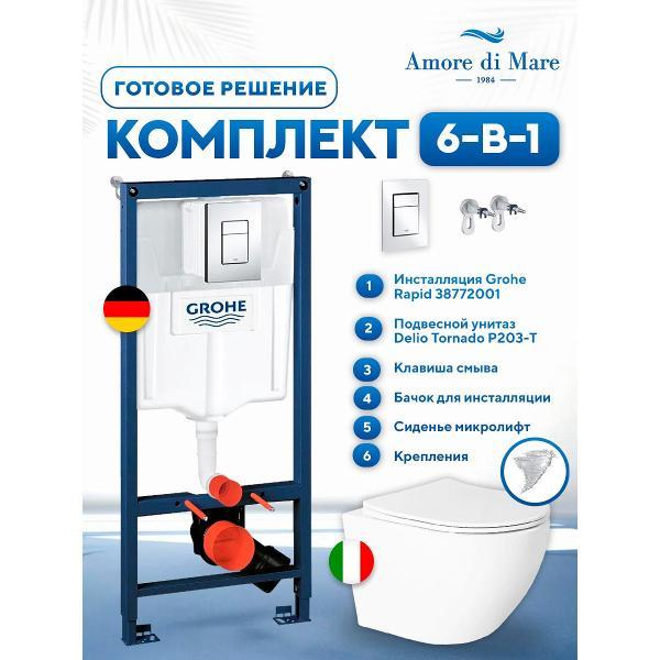 Система инсталляций и смыва Grohe Delio Tornado фото