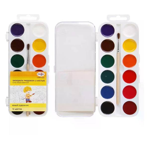 Краска штемпельная Гамма Краски для рисования 12 цветов