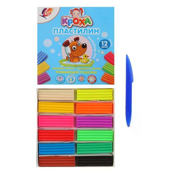 Пластилин Луч Пластилинмягкий 12 цветов