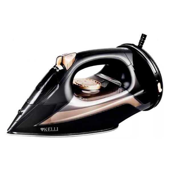 Утюг Kelli KL-1655, черный, беспроводной