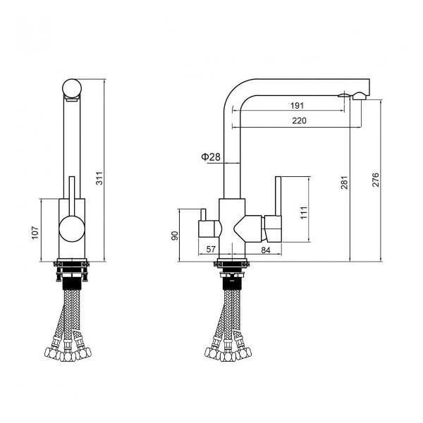 Смеситель Grocenberg Grocenberg GB40551BL