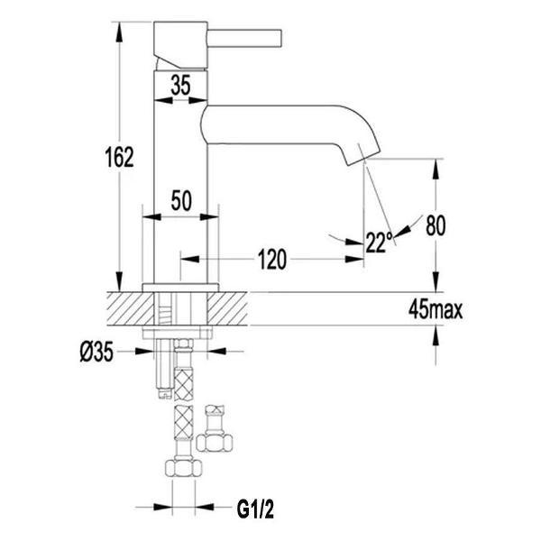 Смеситель Hansberge Hansberge H1031BR
